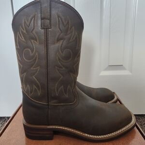 Men's Size 11.5 Ad Tec Western Boots Brown New In Box